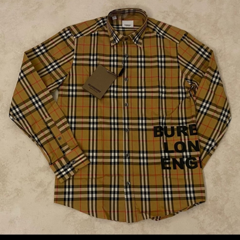 Burberry checkers shirt XL